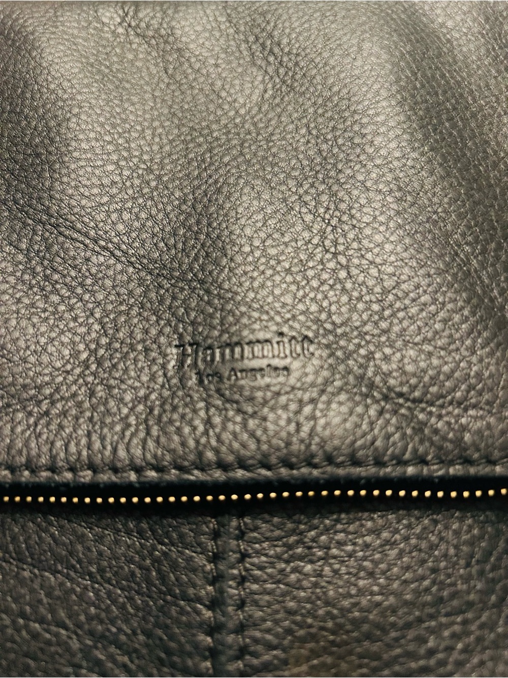 Hammitt Black Leather Crossbody with Gold Grommets - Picture 3 of 13